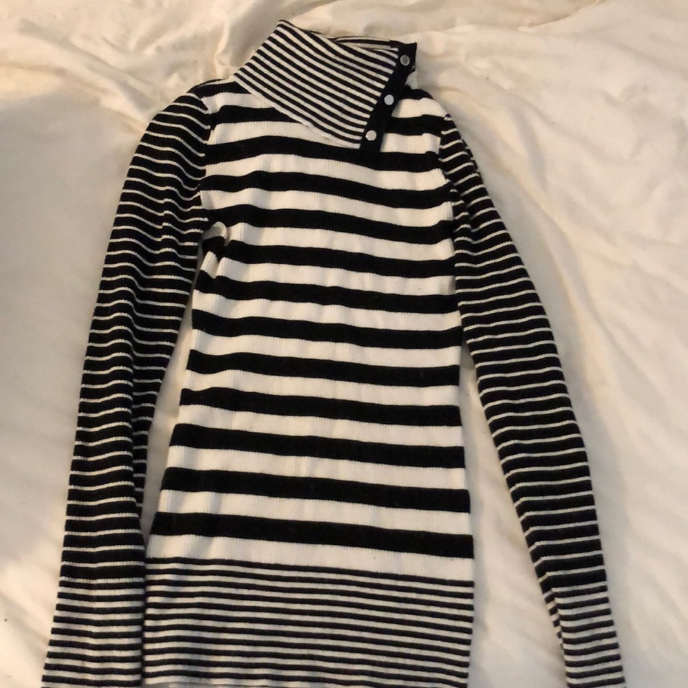 Button up turtle neck